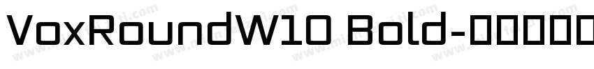 VoxRoundW10 Bold字体转换